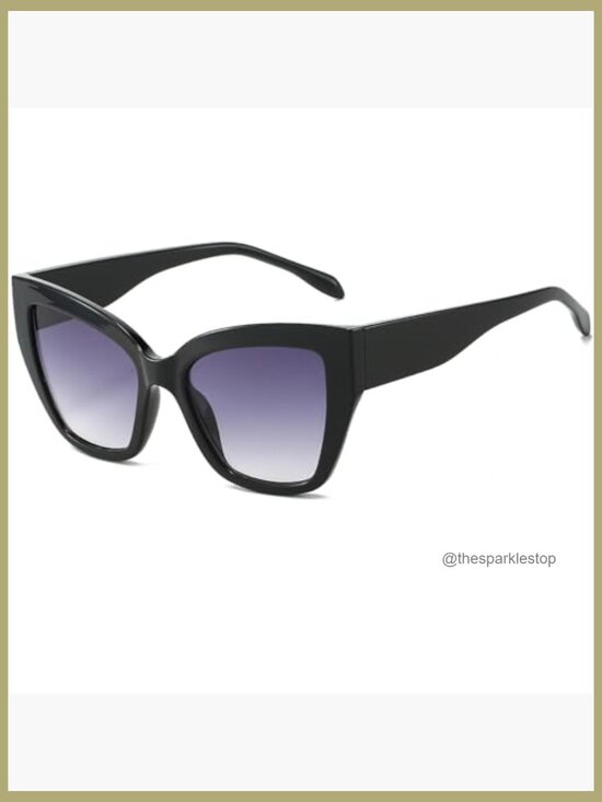Oversized Cat Eye Sunglasses UV400 Acetate Frame main image 4
